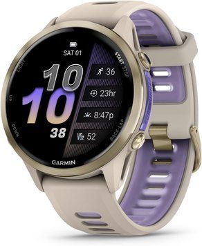 Garmin Forerunner 970 Soft Gold Titanium w. French Gray C. and French Gray/T. Indigo Band (010-02969-02/12/ TX2059 фото