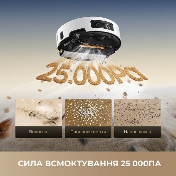 Робот-пилосос з вологим прибиранням Dreame Aqua 10 Ultra Track Complete White (RLR81CE-1-WH) D1079 фото