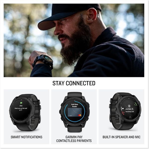 Garmin tactix 8 - 47 mm AMOLED Includes Applied Ballistics Ultralight Solver (010-03405-00/01) AD2150 фото