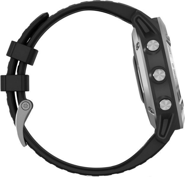Garmin Fenix 6 Solar Silver with black band (010-02410-00) E7102 фото
