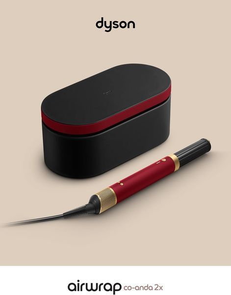 Мультистайлер Dyson Airwrap Co-anda2x Multi Hair Styler Straight+Wavy Red Velvet/Gold (176955-01) DA2234VT фото