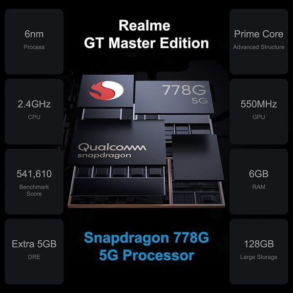 realme GT Master Edition 6/128GB Cosmos Black IS2006 фото