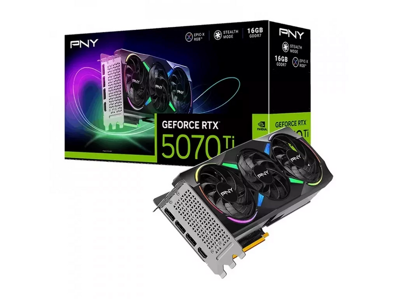 Видеокарта PNY GeForce RTX 5080 ARGB EPIC-X RGB OC Triple Fan (VCG508016TFXXPB1-O) AK1046 фото