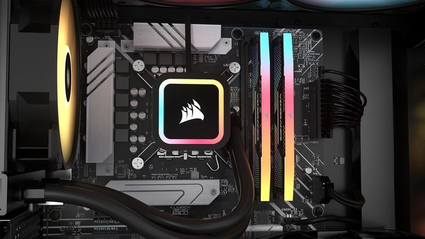 Пам'ять для настільних комп'ютерів Corsair 48 GB (2x24GB) DDR5 8000 MHz Vengeance RGB (CMHC48GX5M2X8000C38) DT1554 фото