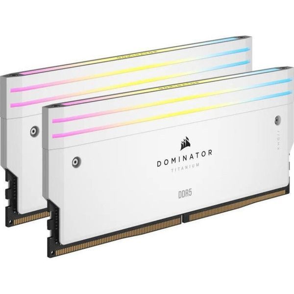 Corsair 32 GB (2x16GB) DDR5 7200 MHz Dominator Titanium RGB White (CMP32GX5M2X7200C34W) G5008 фото