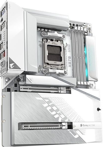 Материнська плата GIGABYTE X870 AORUS STEALTH ICE VT4485 фото