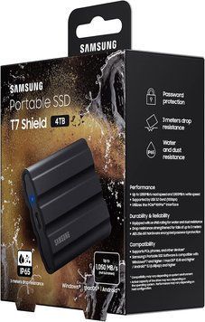 SSD накопичувач Samsung T7 Shield 4 TB Black (MU-PE4T0S) V1552 фото