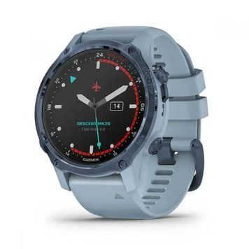 Garmin Descent Mk2S Mineral Blue with Sea Foam Silicone Band (010-02403-07) AK7195 фото