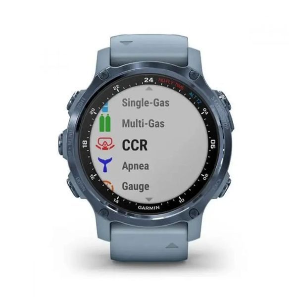 Смарт-годинник Garmin Descent Mk2S Mineral Blue with Sea Foam Silicone Band (010-02403-07/06) AK7195 фото