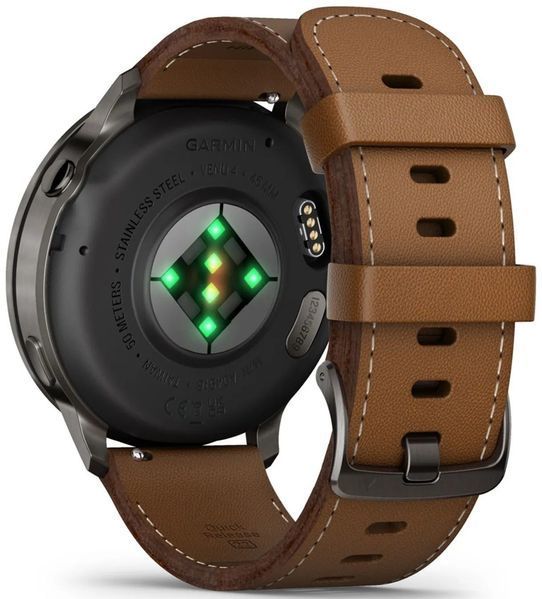 Garmin Venu 4 45 mm Slate with Brown Leather Band (010-03014-03) AD2157 фото