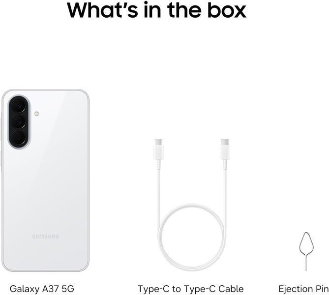 Смартфон Samsung Galaxy A37 5G 6/128GB Awesome White (SM-A376BZWB) J1417 фото