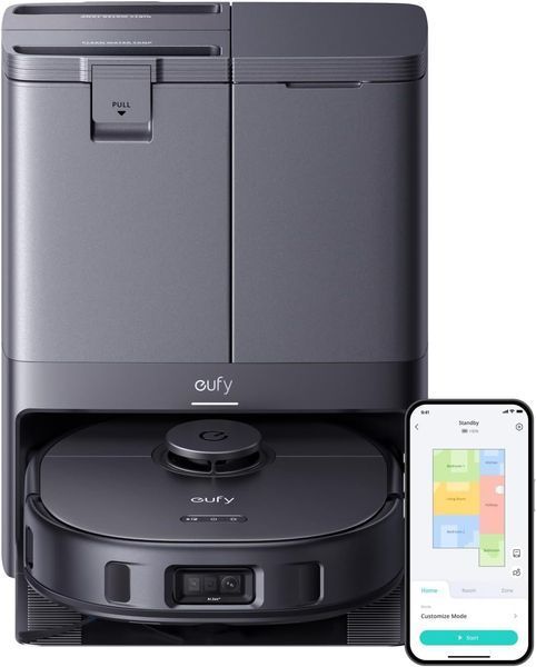 Робот-пилосос з вологим прибиранням Eufy Robovac X10 Pro Omni Black (T2351G11) D1106 фото
