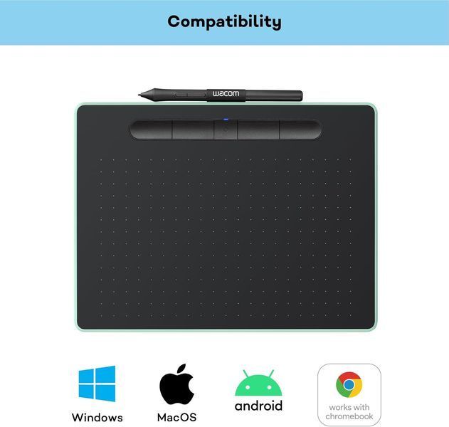 Wacom Intuos M Bluetooth Pistachio (CTL-6100WLE-N) SV6011 фото