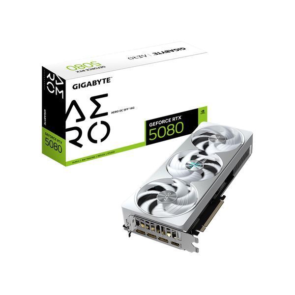 GIGABYTE GeForce RTX 5080 AERO OC SFF 16G (GV-N5080AERO OC-16GD) DA1013 фото