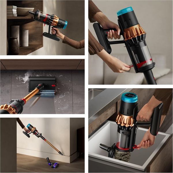 Вертикальний + ручний пилосос (2в1) Dyson V16 Piston Animal Submarine Matte Black/Copper (492969-01) D3002 фото