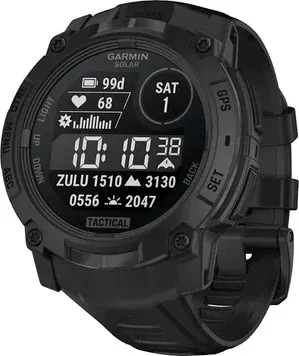 Garmin Instinct 3 50mm Solar Tactical Edition Black with Black Band (010-02935-50/90)