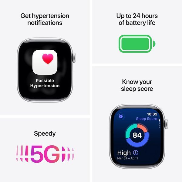 Смарт-годинник Apple Watch Series 11 GPS 46mm Space Gray Aluminum Case w. Black Sport Band - XL (MEW94+MXM53) TL1224 фото
