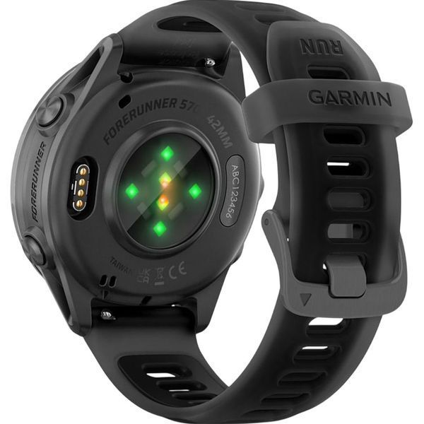 Garmin Forerunner 570 42mm Slate Gray Aluminum w. Translucent Black/Black Band (010-02970-00/40) XT1037AD фото