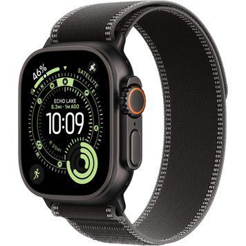 Смарт-годинник Apple Watch Ultra 3 GPS + Cellular 49mm Black Tit. Case w. Black/Charcoal Trail Loop - M/L (MF1H4) DA551KR фото
