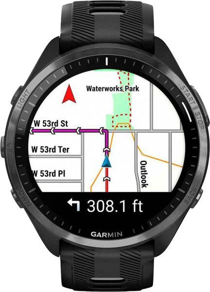 Garmin Forerunner 965 Carbon Gray Titanium Bezel w. Blk Case Blk/Powder Gray S. Band (010-02809-00/10/80) DA6TX4EG7TL фото