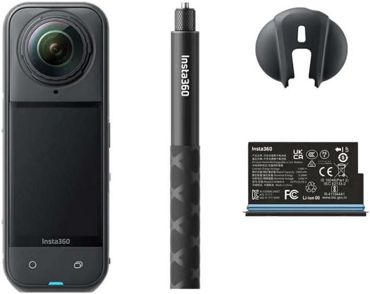 Екшн-камера Insta360 X5 Starter Bundle Midnight Black (CINSAAHA-X534) KA1006 фото