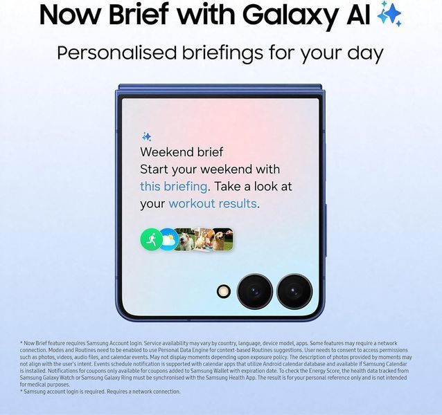 Samsung Galaxy Flip7 12/256GB Blue Shadow (SM-F766BDBG) TX1035 фото