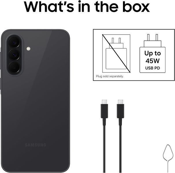 Смартфон Samsung Galaxy A37 5G 6/128GB Awesome Charcoal (SM-A376BZAB) TX1615 фото