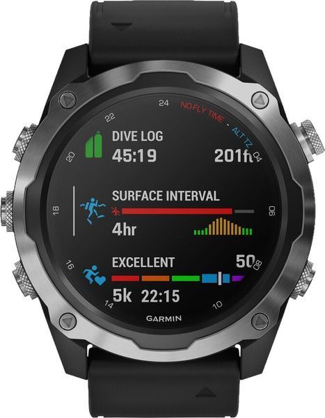 Garmin Descent Mk2 Stainless Steel with Black Band (010-02132-00/10) AK7197 фото