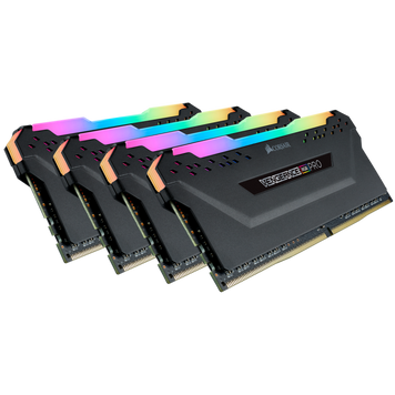 Corsair 32 GB (4x8GB) DDR4 3600 MHz Vengeance RGB Pro Black (CMW32GX4M4D3600C16) G9098 фото