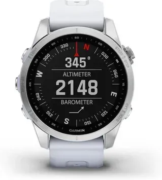 Garmin Fenix 7S Silver with Whitestone Band (010-02539-02/03)