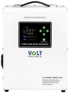 Лінійно-інтерактивний ДБЖ Volt Polska SINUS PRO 1200 E PLUS 12/230V 800/1200W (3SPM12012M) SL2277 фото