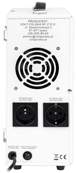 Лінійно-інтерактивний ДБЖ Volt Polska SINUS PRO 1200 E PLUS 12/230V 800/1200W (3SPM12012M) SL2277 фото