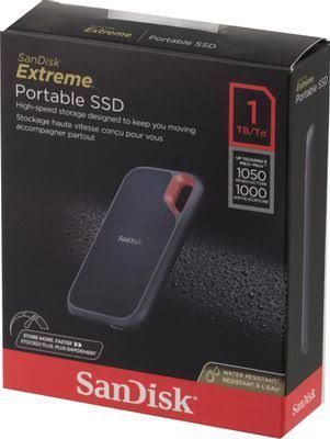 SSD накопичувач SanDisk Extreme Portable V2 1 TB Black (SDSSDE61-1T00-G25) AK4410 фото