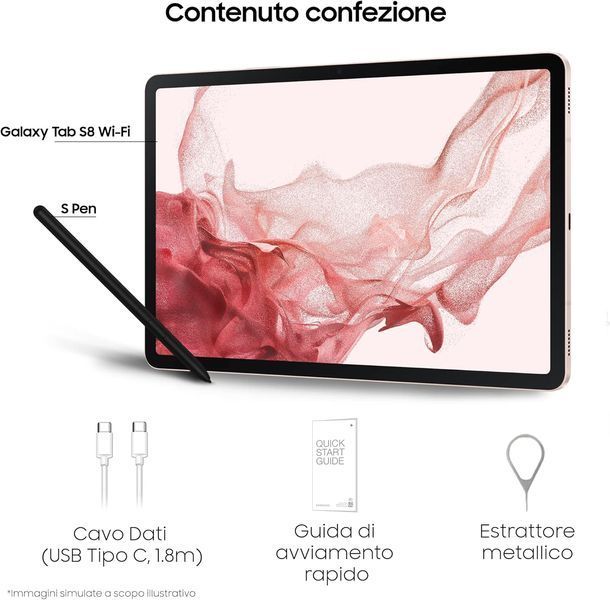 Samsung Galaxy Tab S8 11 8/128GB Wi-Fi Pink Gold (SM-X700NIDA) AC3407 фото