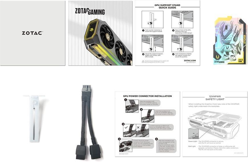 Відеокарта Zotac GAMING GeForce RTX 5070 AMP White Edition (ZT-B50700FQ-10P) D2148 фото