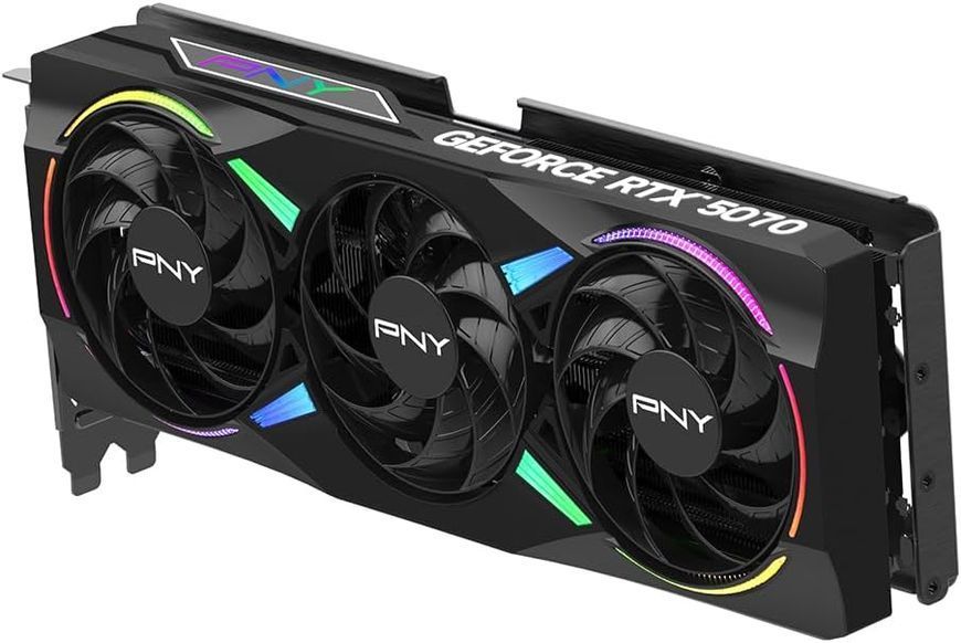 PNY GeForce RTX 5070 ARGB EPIC-X RGB Overclocked Triple Fan (VCG507012TFXXPB1-O) TX101TD фото