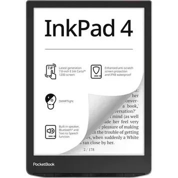 PocketBook 743G InkPad 4 Stundust Silver (PB743G-U-CIS, PB743G-U-WW)