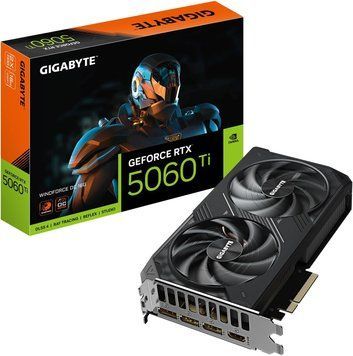 GIGABYTE GeForce RTX 5060 Ti WINDFORCE OC 16G (GV-N506TWF2OC-16GD) DA1124 фото