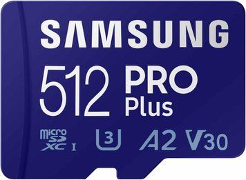 Samsung 512 GB microSDXC UHS-I U3 V30 A2 PRO Plus 2023 (MB-MD512SA) SV2020 фото