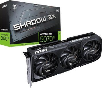 Відеокарта MSI GeForce RTX 5070 Ti 16G SHADOW 3X OC IT303AD фото