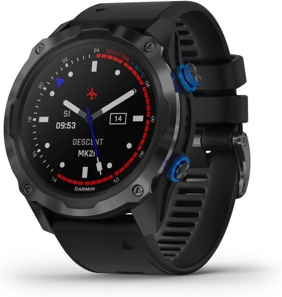 Garmin Descent Mk2i Titanium Carbon Gray DLC with Black Band (010-02132-01/11) IT006AD фото