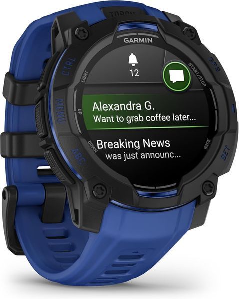 Garmin Instinct 3 45mm AMOLED Black with Blue Band (010-02936-03/43) IT0066 фото